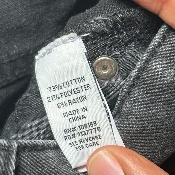 RSQ Classic Charcoal Low Rise Loose Straight Wide Leg Denim Jeans Size 32 - Picture 3 of 16